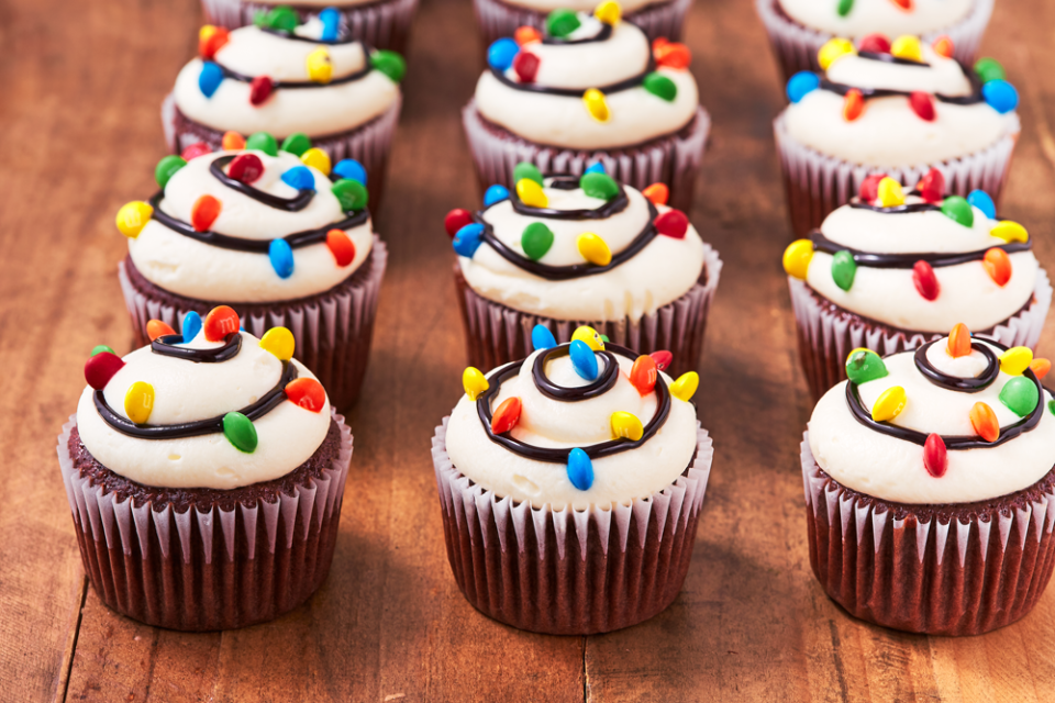 Christmas Light Cupcakes