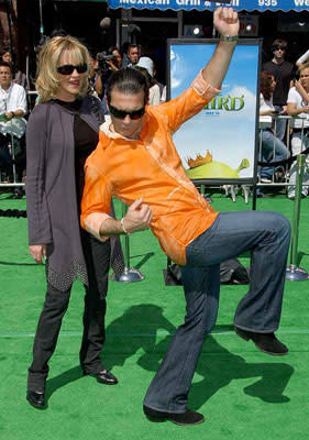 Melanie Griffith and Antonio Banderas at the Los Angeles premiere of DreamWorks' Shrek the Third