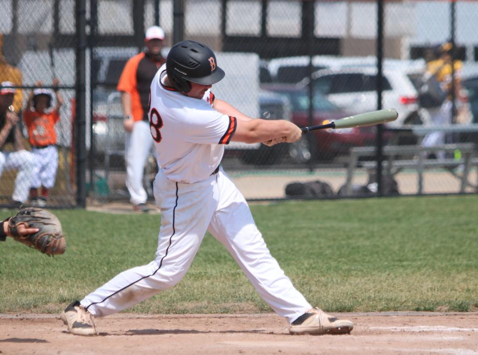 Brighton's Braeden Chiles led Livingston County with seven home runs in 2023.