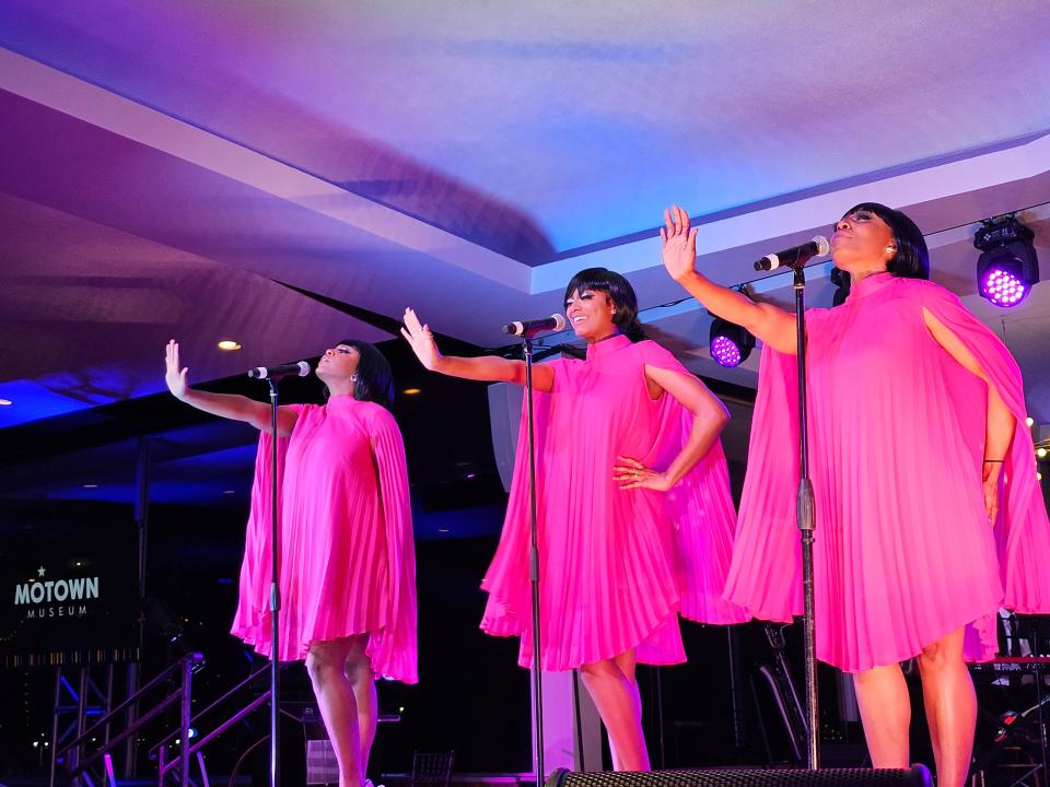 Artists from the Motown Museum's Hitsville Next program perform during the museum's donor gala at the Roostertail in Detroit on Oct. 4, 2023.