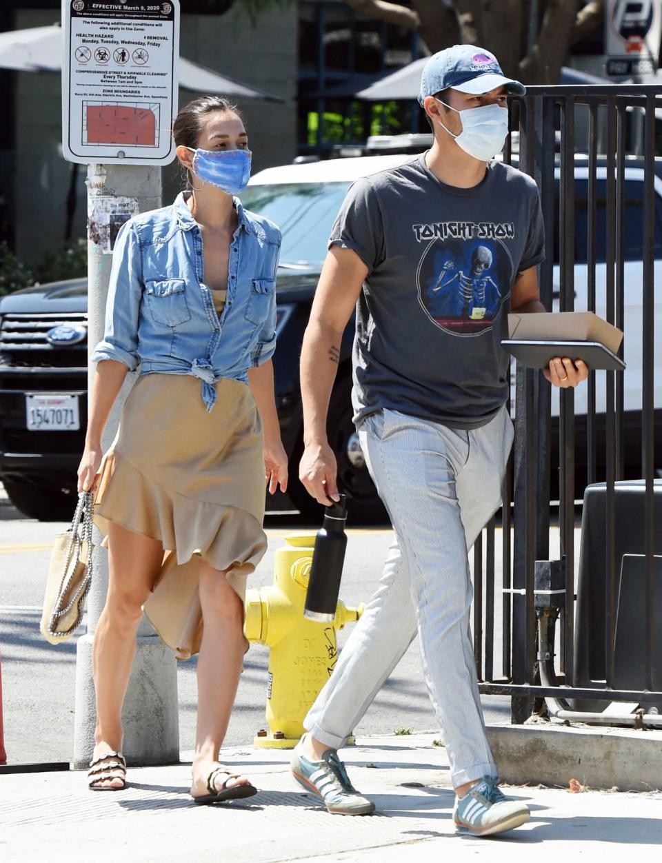 <p>Henry Golding and wife Liv Lo step out for a lunch date on Monday in Los Angeles. </p>