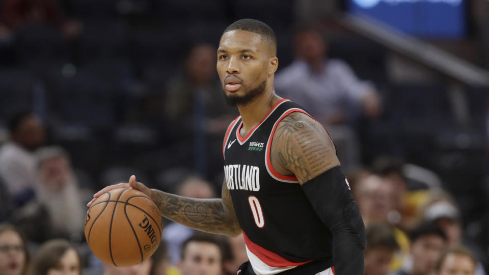 Damian Lillard  (AP Photo/Jeff Chiu)