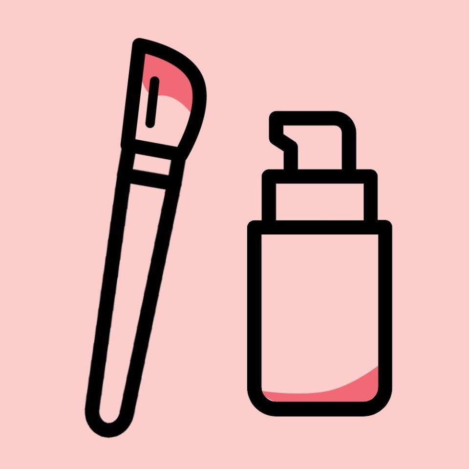 11) Get the last drops out of your liquid makeup.