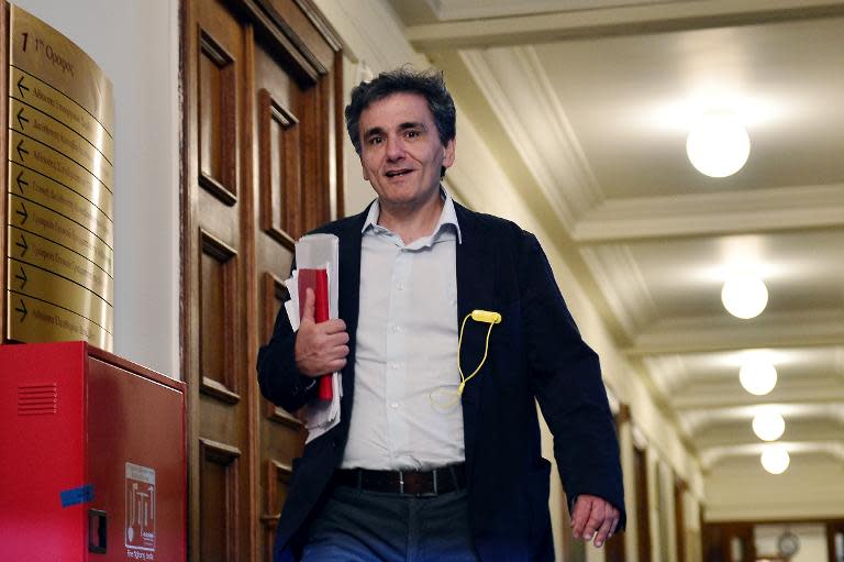 Greece's lead negotiator in the bailout talks, Euclid Tsakalotos (pictured), will take over as finance minister following the resignation of Yanis Varoufakis