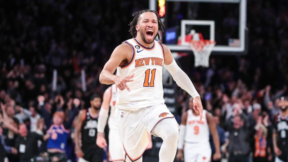 Feb 4, 2023; New York, New York, USA; New York Knicks guard Jalen Brunson (11) at Madison Square Garden. Mandatory Credit: Wendell Cruz-USA TODAY Sports