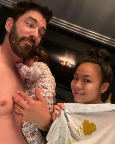 Drew Scott/Instagram Drew Scott and Linda Phan with son Parker