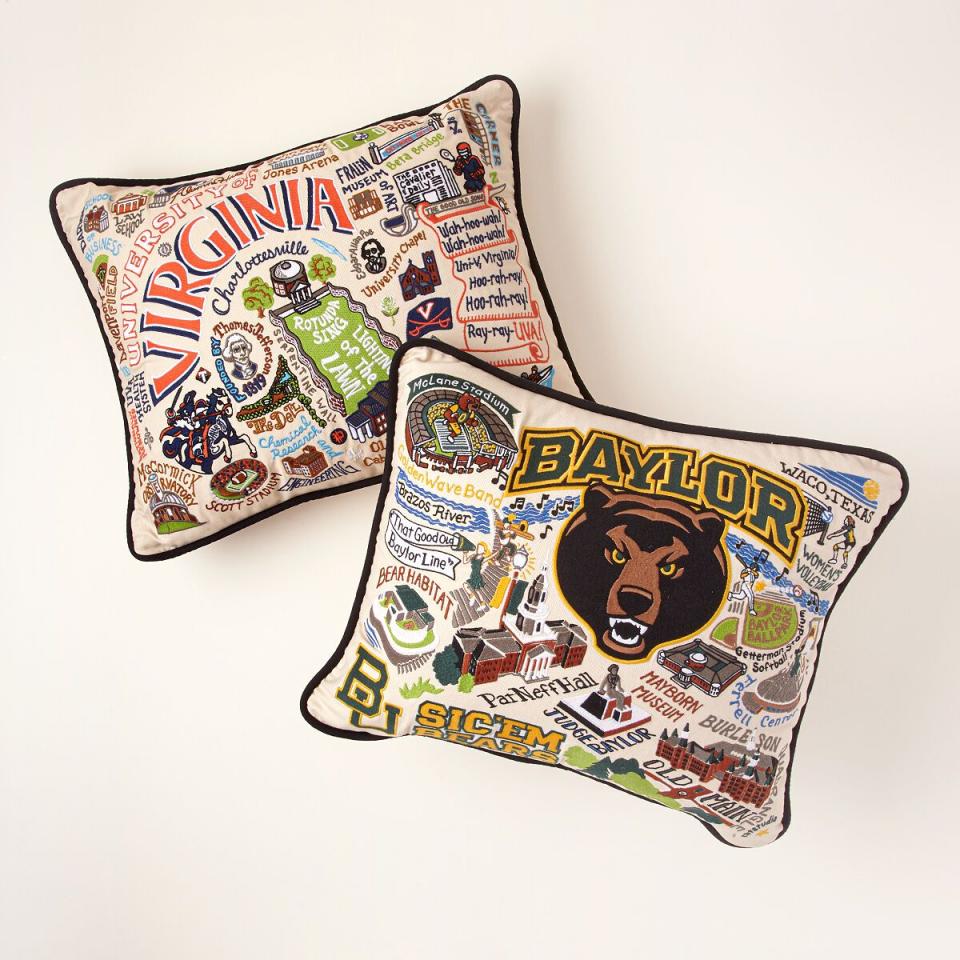 Embroidered College Pillows