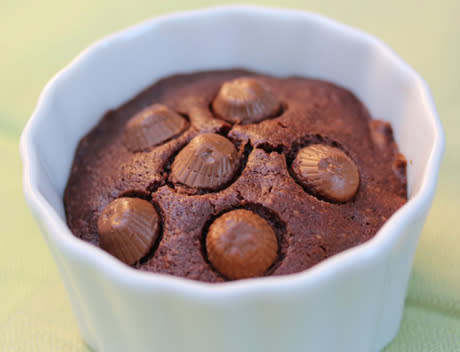 Mini Peanut Butter Cup Brownies