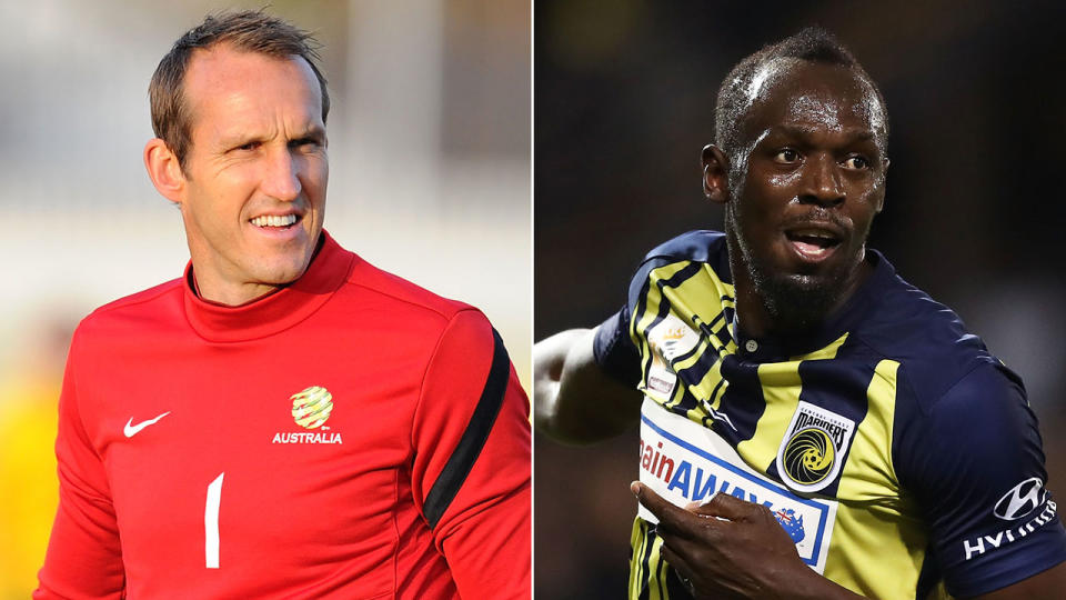 Mark Schwarzer says Bolt’s pace and rawness will favour him. Pic: Getty