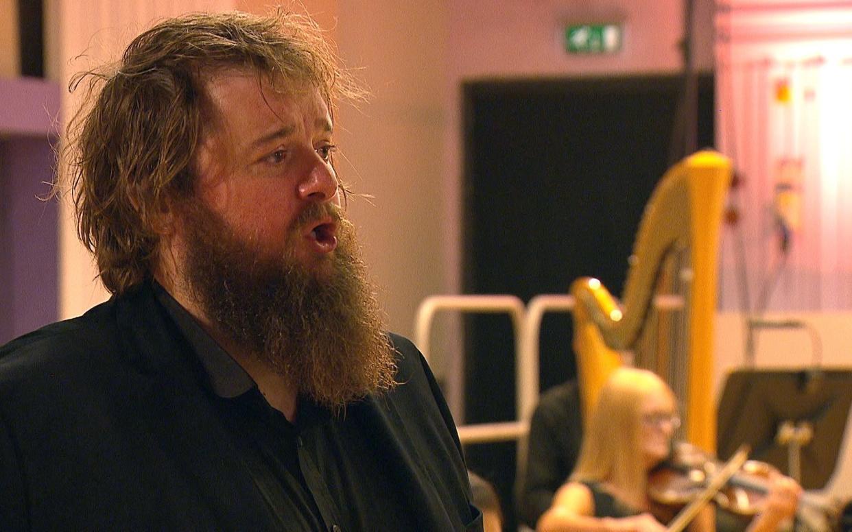 Allan Clayton performing with the BBC Philharmonic at the 2020 Proms - BBC