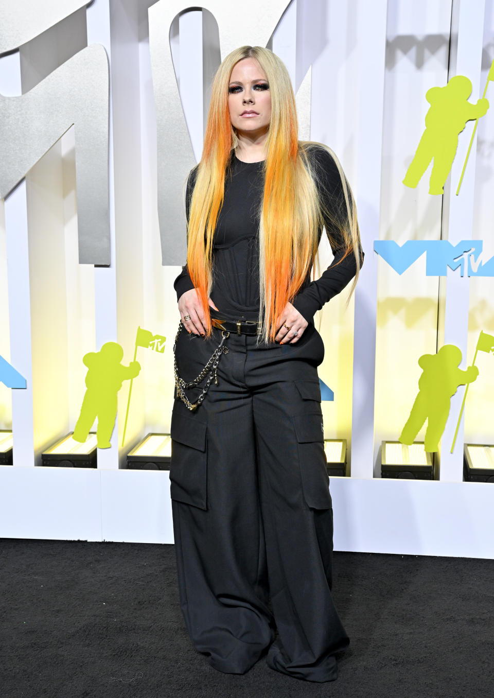 Avril Lavigne attends the 2022 MTV Video Music Awards at Prudential Center on August 28, 2022 in Newark, New Jersey. (Photo by Axelle/Bauer-Griffin/FilmMagic)