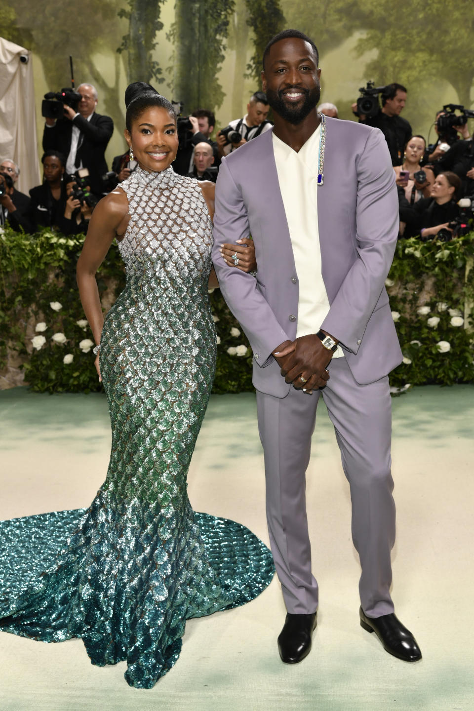 Gabrielle Union, left, and Dwyane Wade attend The Metropolitan Museum of Art's Costume Institute benefit gala celebrating the opening of the 