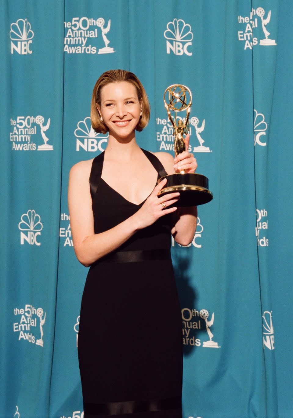 Worth the struggle: the actress was awarded an Emmy for her role on Friends. Source: Getty