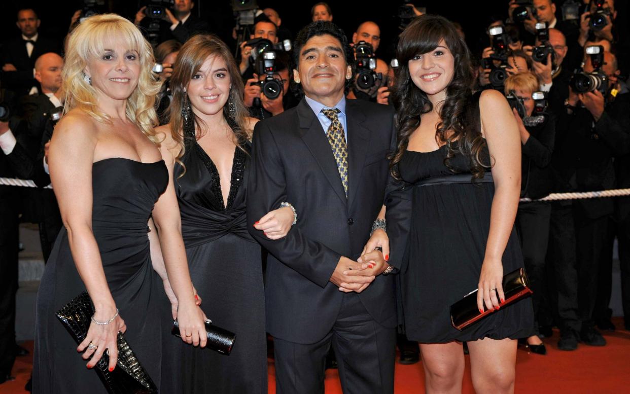 Ex wife Claudia Villafane, Daughter Dalma, Diego Maradona Daughter Gianinna 'Maradona' film premiere in 2008