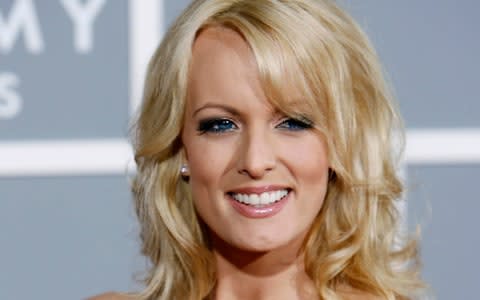 Porn star Stormy Daniels claims she had an affair with the president in 2006 - Credit: AP