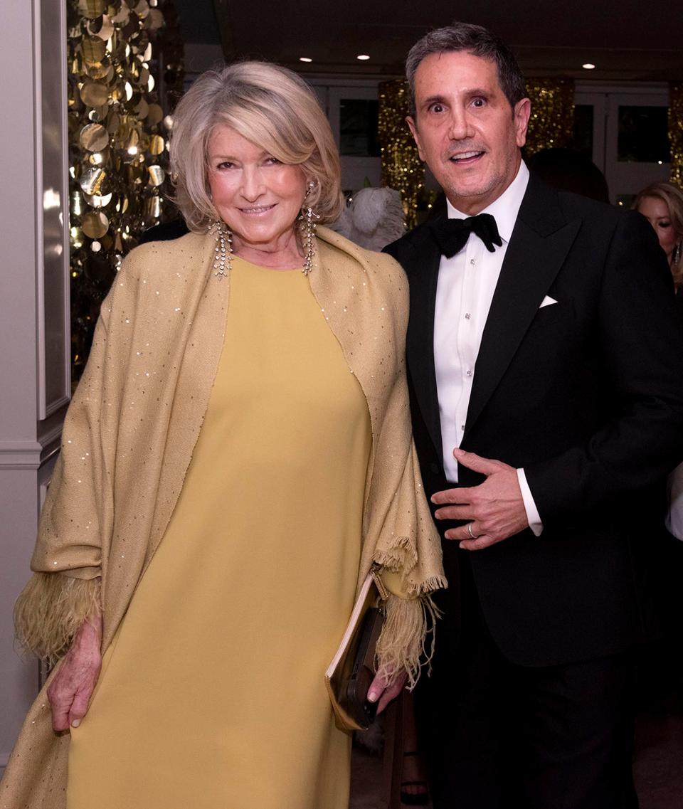 Martha Stewart and Daniel Ponton at the New Year's Eve celebration at Club Colette December 31, 2023 in Palm Beach.