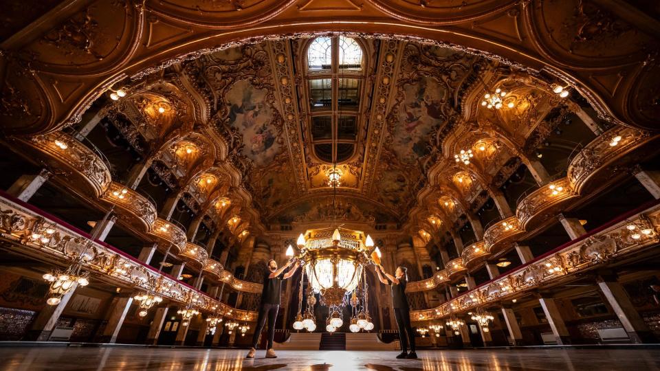 interior of Blackpool Tower Ballroom