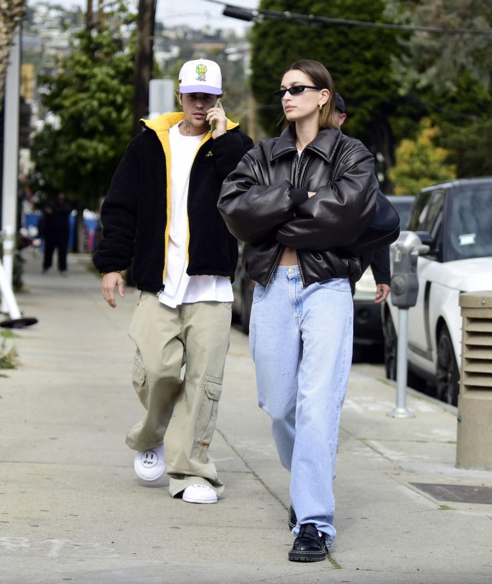 hailey and justin bieber in west hollywood on february 3, 2023