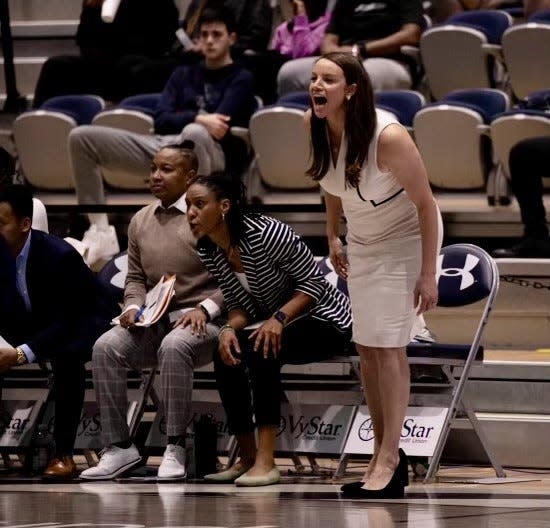 University of North Florida women's basketball coach Erika Lambert has led the Ospreys to a 7-11 overall record in her first season.