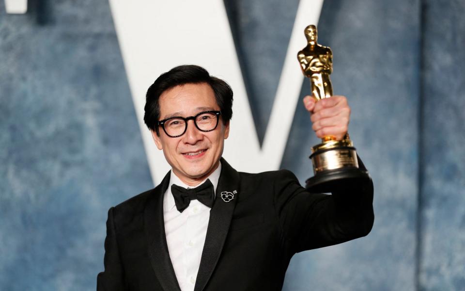 Long awaited: Ke Huy Quan with Best Supporting Actor Oscar - DANNY MOLOSHOK