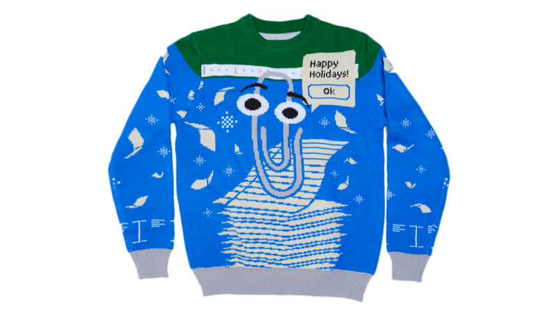 A photo of the Clippy sweater