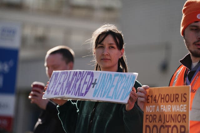 Striking junior doctors