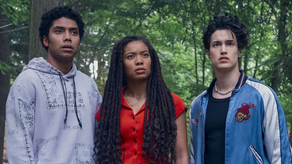 (From left) Chance Perdomo, Jaz Sinclair and Derek Luh in 'Gen V.' - Brooke Palmer/Prime Video