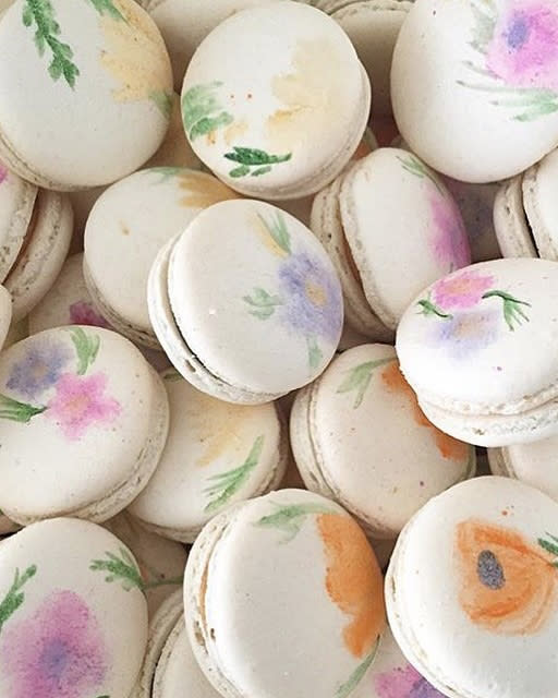 Handpainted Macarons