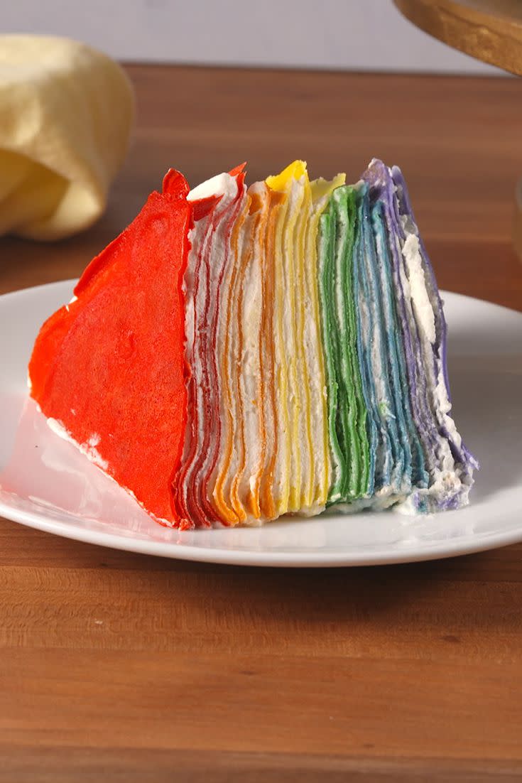 Rainbow Crepe Cake