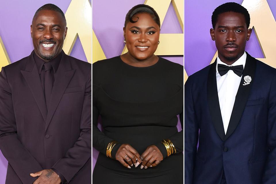 <p>Matt Winkelmeyer/Getty</p> Idris Elba, Danielle Brooks, Damson Idris.