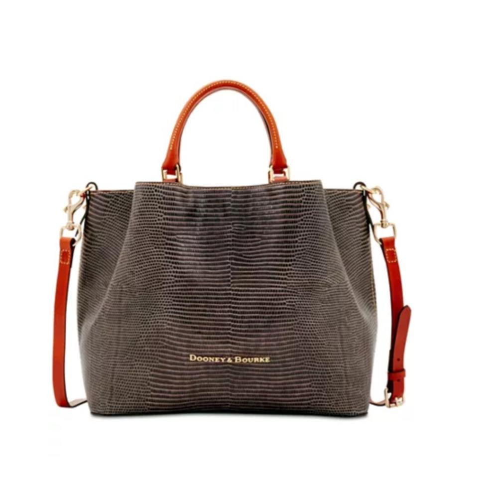 Dooney & Bourke Lizard Embossed Leather Large Barlow Tote. (Photo: Macy's)