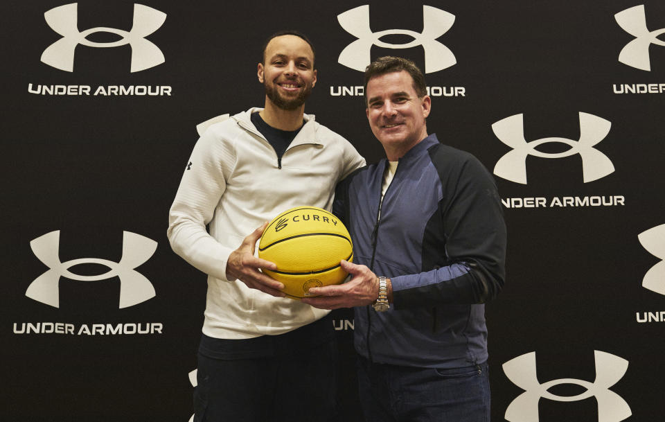 Steph Curry with Kevin Plank