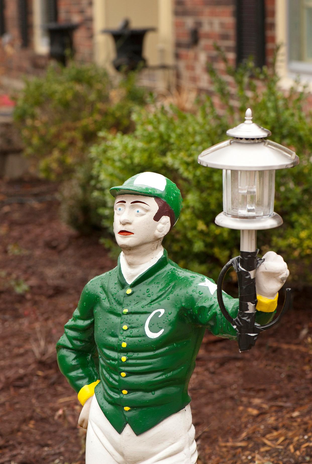 This lawn jockey lights the pathway to Jo Cornell's Douglass Hills home and gives a hint of the owner's equestrian passion. Cornell taught equitation for 50 years, and the home is filled with horse-related decor.
Feb. 06, 2020