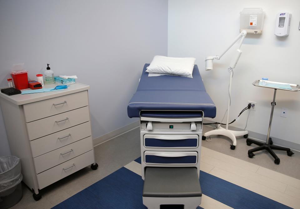 An exam room inside a Planned Parenthood clinic in Tulsa, Okla., Friday, April 22, 2022. 