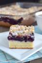 <p><span>Wake and cake.</span></p><p><span>Get the recipe from </span><a href="http://insidebrucrewlife.com/2015/05/blueberry-cream-coffee-cake/" rel="nofollow noopener" target="_blank" data-ylk="slk:Inside BruCrew Life;elm:context_link;itc:0;sec:content-canvas" class="link ">Inside BruCrew Life</a><span>.</span><br></p>