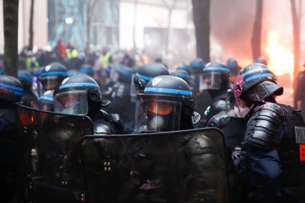 <p>Manifestation contre la loi de sécurité globale, samedi 5 décembre 2020 à Paris.</p>