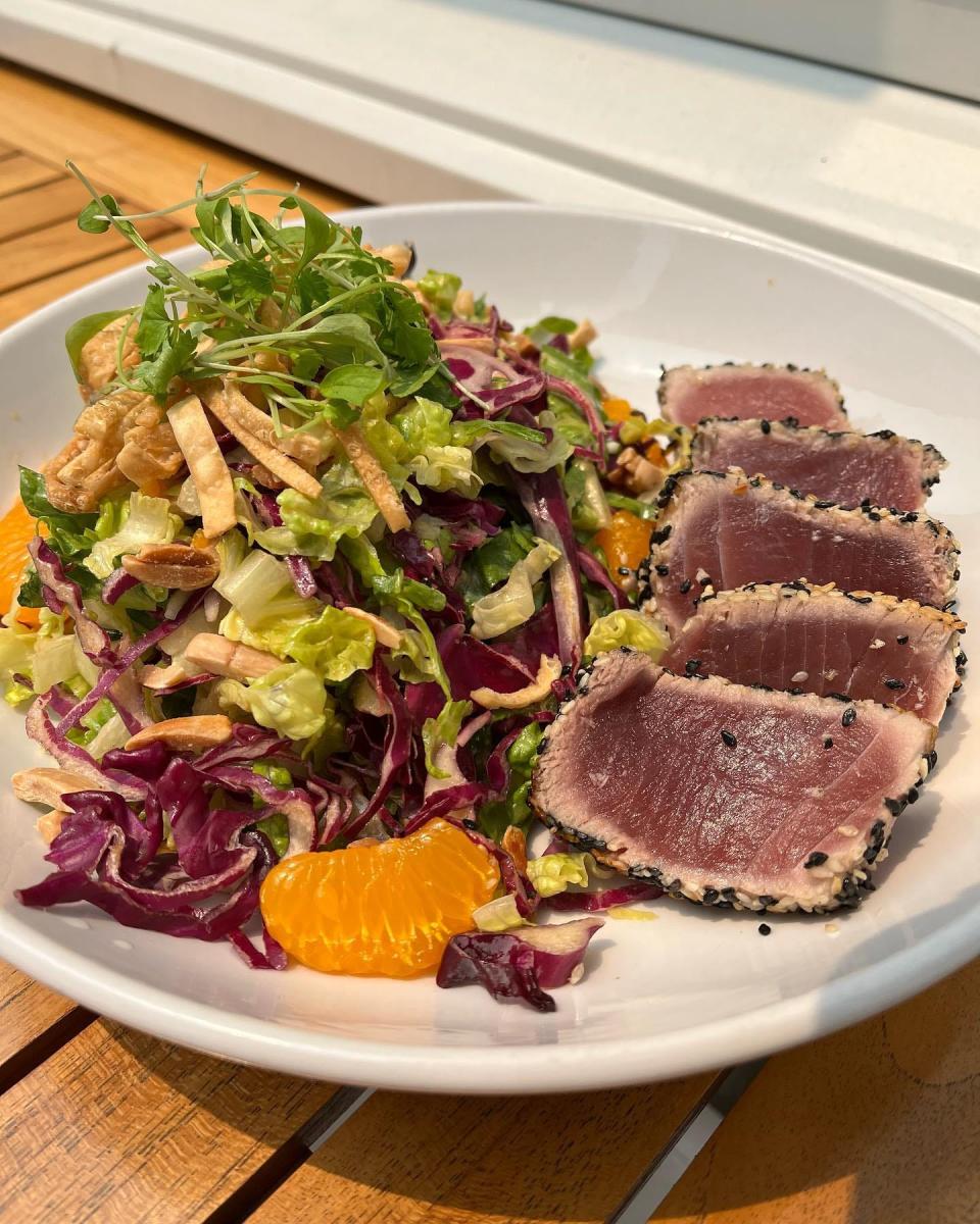 The Sesame Ginger Tuna is now on the menu at Sail Loft.