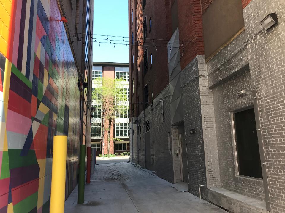 The Andy Warhol Museum hosts Final Friday after-work parties monthly with deejays, a Latin food truck and beer in this alley outside the North Side of Pittsburgh structure.