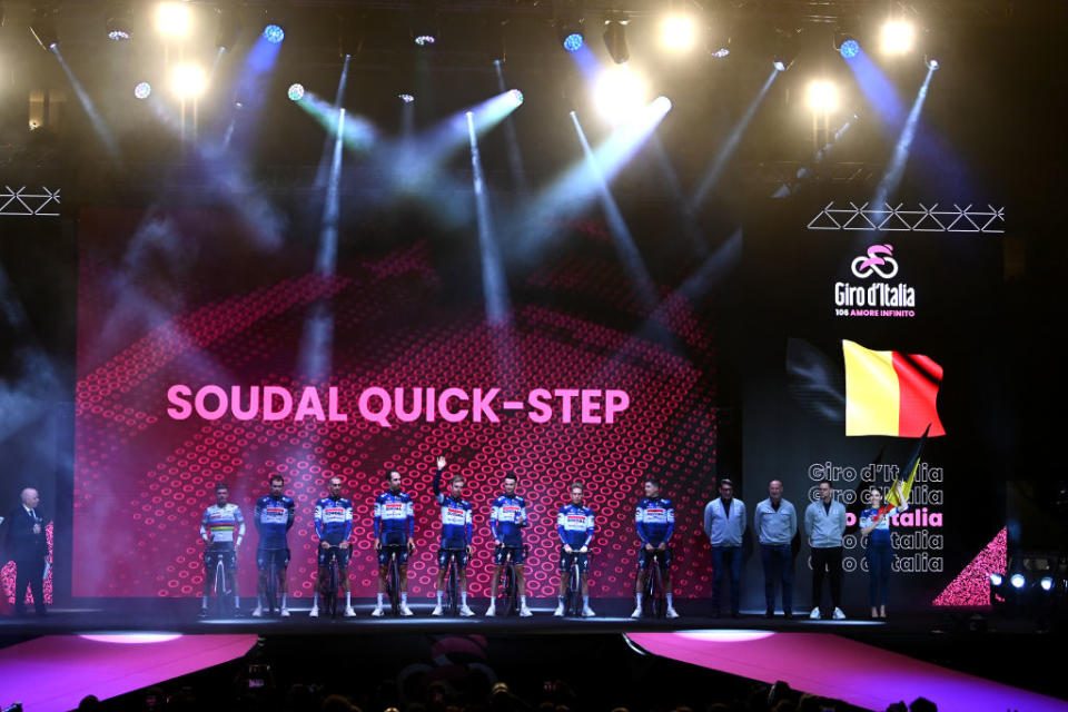 Soudal-QuickStep at the Giro d'italia team presentation