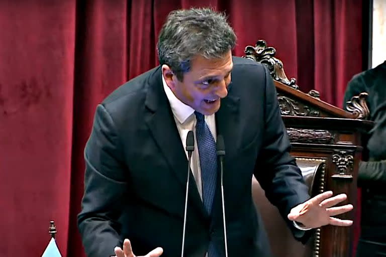 Sergio Massa al renunciar a la presidencia de la Cámara de Diputados
