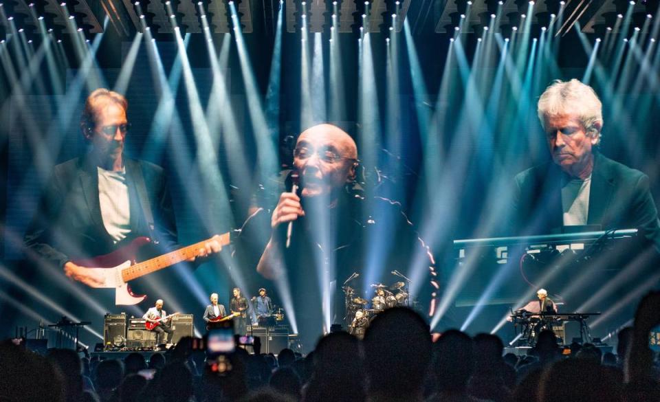 Genesis perform ÒTurn it on AgainÓ for ÒThe Last Domino?Ó Tour to the Spectrum Center in Charlotte, NC on Saturday, November 20, 2021. The band performed in front of a sold out stadium Saturday night.