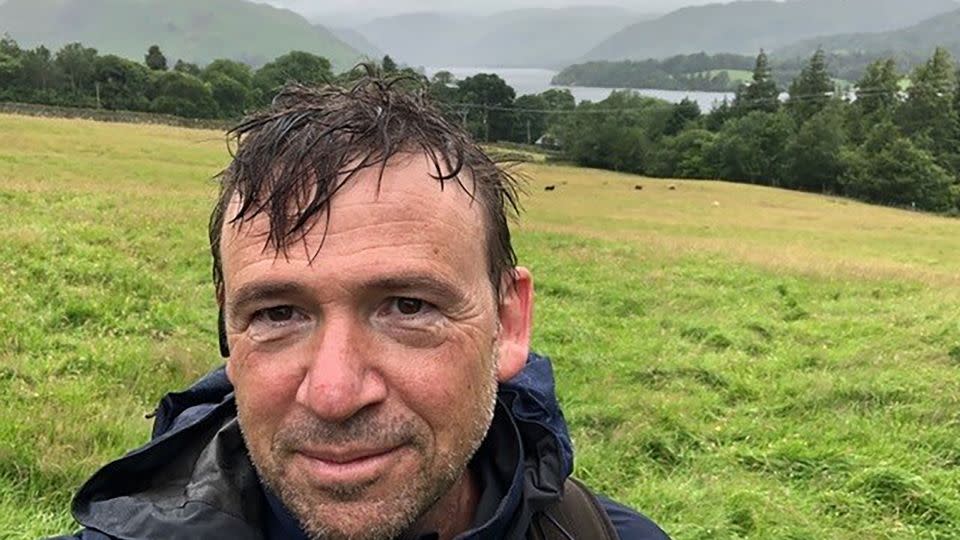 While hiking the coast-to-coast walk in England, author David Nicholls encountered some torrentially rainy days. - Courtesy David Nicholls