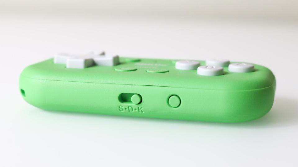 The mode selection switch on the 8BitDo Micro