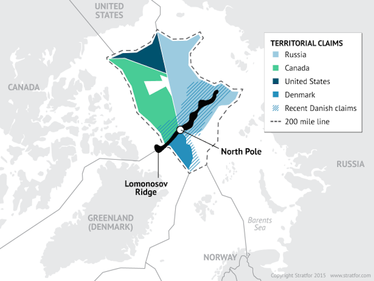 arctic map stratfor