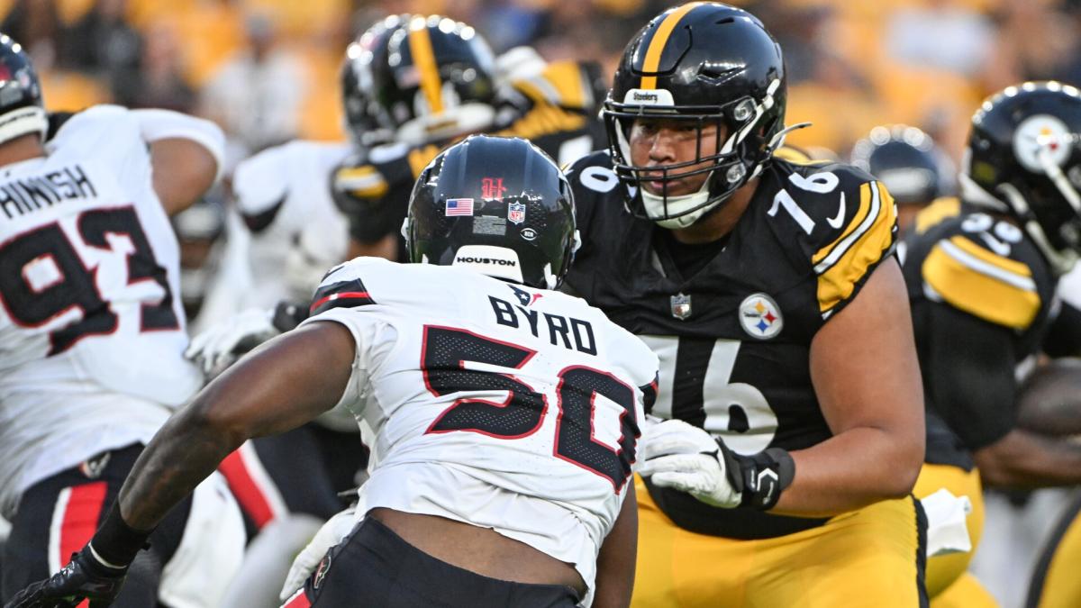 Steelers rookie right tackle Troy Fautanu out at least four weeks with knee injury