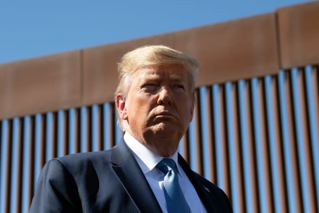 trump-mexico-bomb.jpg TOPSHOT-US-MEXICO-POLITICS-BORDER-IMMIGRATION - Credit: Nicholas Kamm/AFP/Getty Images