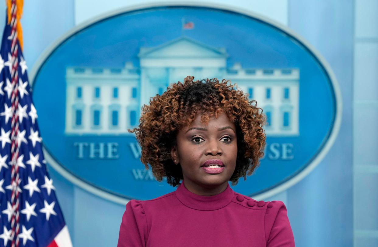 White House press secretary Karine Jean-Pierre (AP)