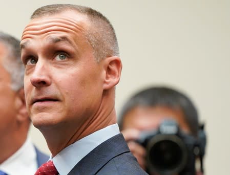 Corey Lewandowski arrives to testify before House Judiciary Committee's impeachment investigation hearing on Capitol Hill in Washington