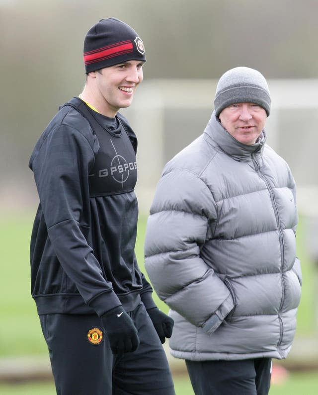 John O'Shea and Alex Ferguson