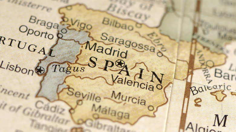 map of Spain 